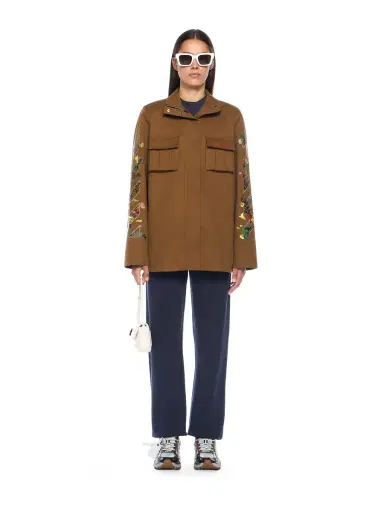 Off-White Arrow Flower Field Twill Jacket | Thumbnail 2 Off-White Arrow Flower Field Twill Jacket | Thumbnail 2
