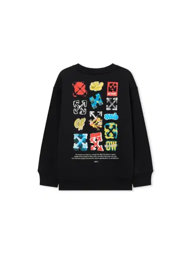 Off-White Off-White Multilogo Crewneck | Thumbnail 1 Off-White Off-White Multilogo Crewneck | Thumbnail 1
