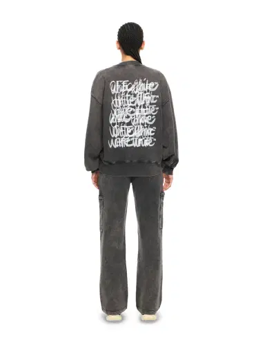 Off-White Off Marker Over Crew Sweatshirt | Thumbnail 4 Off-White Off Marker Over Crew Sweatshirt | Thumbnail 4