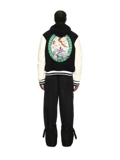 Off-White Fresco Leather/Wool Varsity Jacket | Thumbnail 4 Off-White Fresco Leather/Wool Varsity Jacket | Thumbnail 4