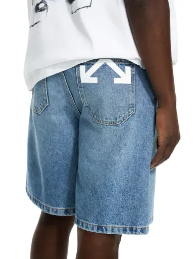 Off-White Half Arrow Denim Shorts | Thumbnail 5 Off-White Half Arrow Denim Shorts | Thumbnail 5