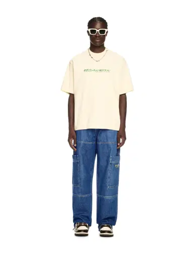 Off-White Blue Irregular Cargo Jeans | Thumbnail 2 Off-White Blue Irregular Cargo Jeans | Thumbnail 2