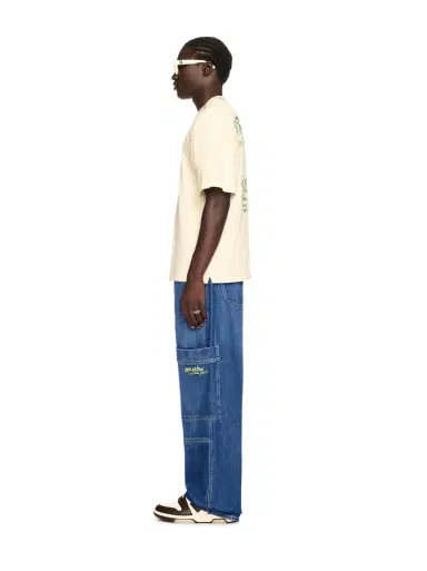 Off-White Blue Irregular Cargo Jeans | Thumbnail 4 Off-White Blue Irregular Cargo Jeans | Thumbnail 4