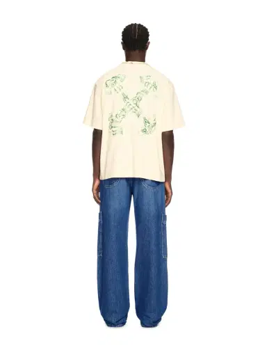 Off-White Blue Irregular Cargo Jeans | Thumbnail 5 Off-White Blue Irregular Cargo Jeans | Thumbnail 5