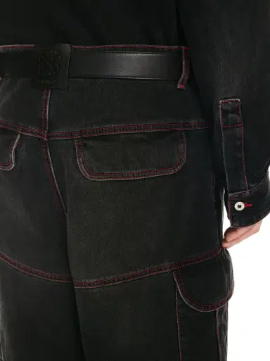 Off-White SCRIPT SAMURAI STRAIGHT JEANS | Thumbnail 5 Off-White SCRIPT SAMURAI STRAIGHT JEANS | Thumbnail 5