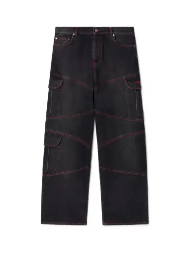 Off-White SCRIPT SAMURAI STRAIGHT JEANS | Thumbnail 1 Off-White SCRIPT SAMURAI STRAIGHT JEANS | Thumbnail 1