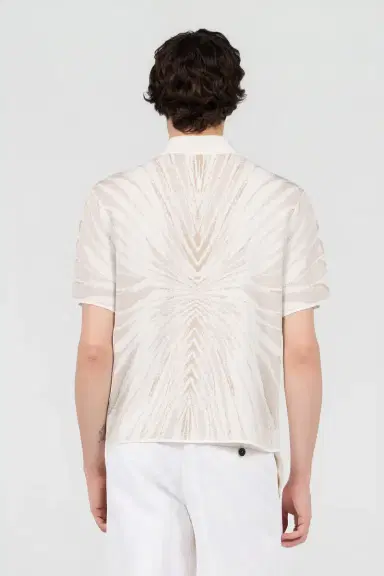 Roberto Cavalli Knitted Polo With Ray Motif | Thumbnail 3 Roberto Cavalli Knitted Polo With Ray Motif | Thumbnail 3