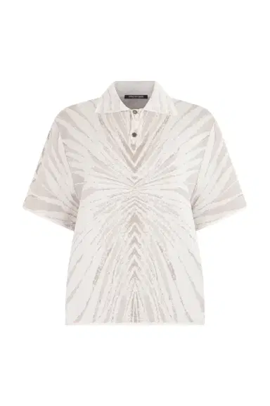 Roberto Cavalli Knitted Polo With Ray Motif | Thumbnail 1 Roberto Cavalli Knitted Polo With Ray Motif | Thumbnail 1