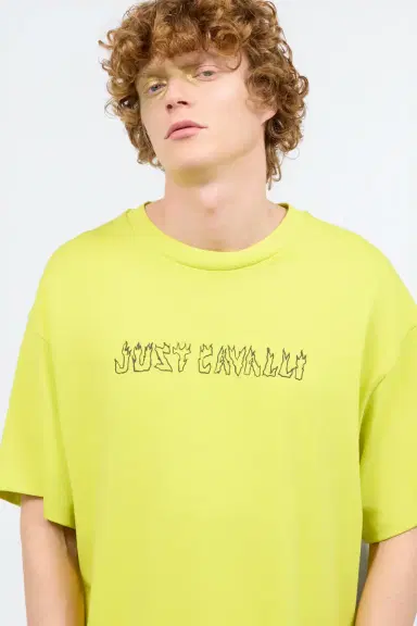 Roberto Cavalli T-Shirt With Flaming Lettering | Thumbnail 4 Roberto Cavalli T-Shirt With Flaming Lettering | Thumbnail 4