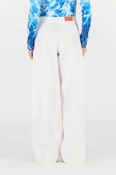 Roberto Cavalli Wide Leg Denim Trousers | Thumbnail 2 Roberto Cavalli Wide Leg Denim Trousers | Thumbnail 2