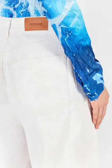 Roberto Cavalli Wide Leg Denim Trousers | Thumbnail 3 Roberto Cavalli Wide Leg Denim Trousers | Thumbnail 3