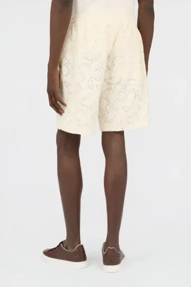 Roberto Cavalli Ivory Bermuda Shorts | Thumbnail 3 Roberto Cavalli Ivory Bermuda Shorts | Thumbnail 3
