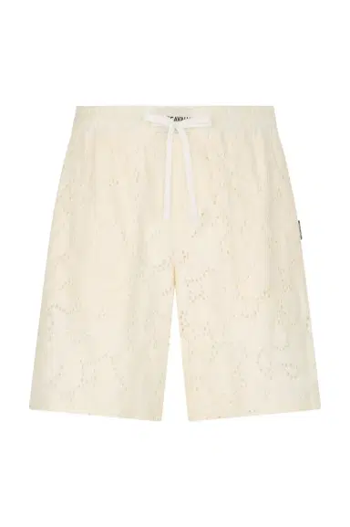 Roberto Cavalli Ivory Bermuda Shorts | Thumbnail 1 Roberto Cavalli Ivory Bermuda Shorts | Thumbnail 1