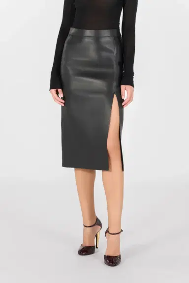 Roberto Cavalli Plain midi skirt | Thumbnail 2 Roberto Cavalli Plain midi skirt | Thumbnail 2
