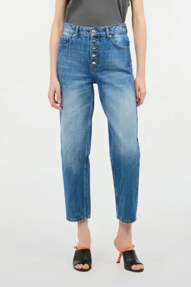 Roberto Cavalli Cropped Jeans With Logo On The Back | Thumbnail 2 Roberto Cavalli Cropped Jeans With Logo On The Back | Thumbnail 2