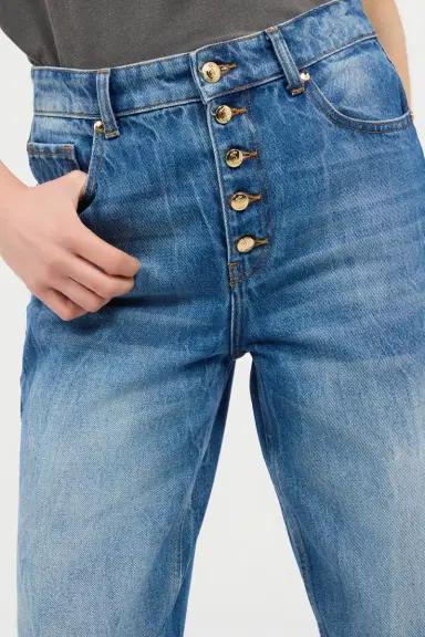 Roberto Cavalli Cropped Jeans With Logo On The Back | Thumbnail 4 Roberto Cavalli Cropped Jeans With Logo On The Back | Thumbnail 4