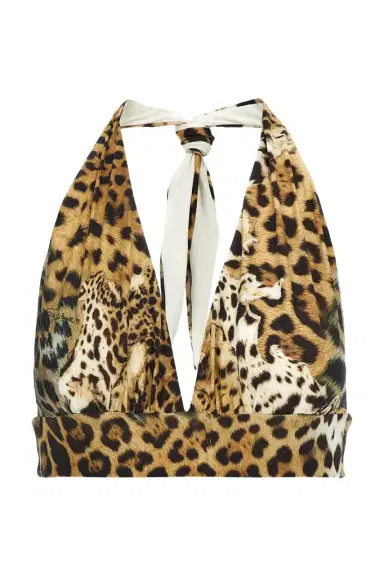 Roberto Cavalli Triangle bikini with Jaguar Skin | Thumbnail 1 Roberto Cavalli Triangle bikini with Jaguar Skin | Thumbnail 1