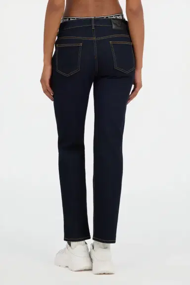 Roberto Cavalli Dark Blue Straight Leg Jeans With Contrast Stitching | Thumbnail 3 Roberto Cavalli Dark Blue Straight Leg Jeans With Contrast Stitching | Thumbnail 3