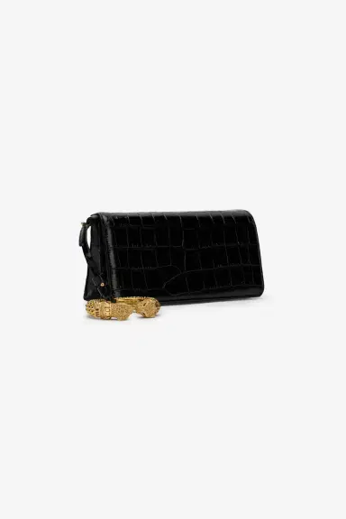 Roberto Cavalli Roar Pochette bag Black Leather | Thumbnail 4 Roberto Cavalli Roar Pochette bag Black Leather | Thumbnail 4