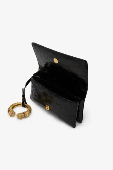 Roberto Cavalli Roar Pochette bag Black Leather | Thumbnail 5 Roberto Cavalli Roar Pochette bag Black Leather | Thumbnail 5