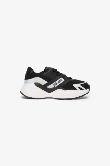 Roberto Cavalli Black And White Chunky Sneakers | Thumbnail 2 Roberto Cavalli Black And White Chunky Sneakers | Thumbnail 2