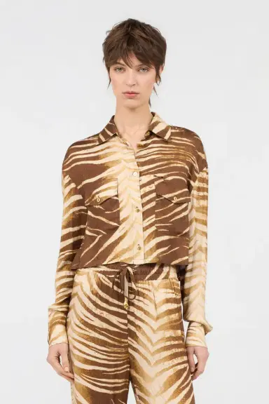 Roberto Cavalli Natural Barb Print Shirt | Thumbnail 2 Roberto Cavalli Natural Barb Print Shirt | Thumbnail 2