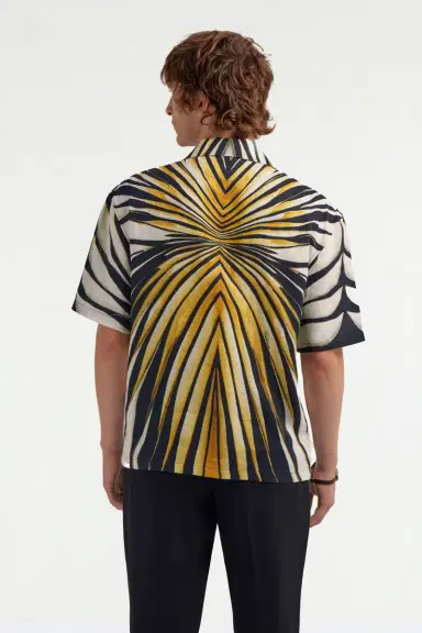 Roberto Cavalli Ray of Gold print T-shirt | Thumbnail 3 Roberto Cavalli Ray of Gold print T-shirt | Thumbnail 3