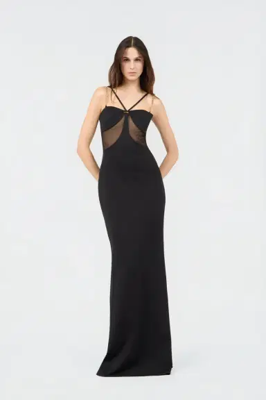 Roberto Cavalli Black Maxi Dress with Chain Straps | Thumbnail 6 Roberto Cavalli Black Maxi Dress with Chain Straps | Thumbnail 6