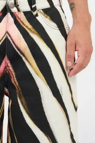 Roberto Cavalli Ray Of Pink Print Bermuda Shorts | Thumbnail 5 Roberto Cavalli Ray Of Pink Print Bermuda Shorts | Thumbnail 5