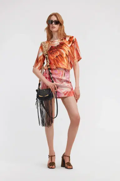 Roberto Cavalli Plumage print t-shirt | Thumbnail 5 Roberto Cavalli Plumage print t-shirt | Thumbnail 5