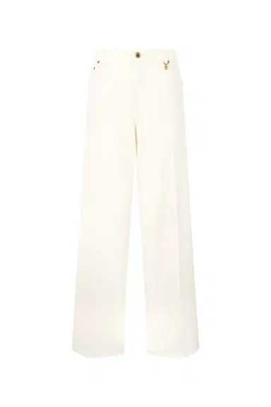 Roberto Cavalli Python-Print Palazzo Pants | Thumbnail 1 Roberto Cavalli Python-Print Palazzo Pants | Thumbnail 1