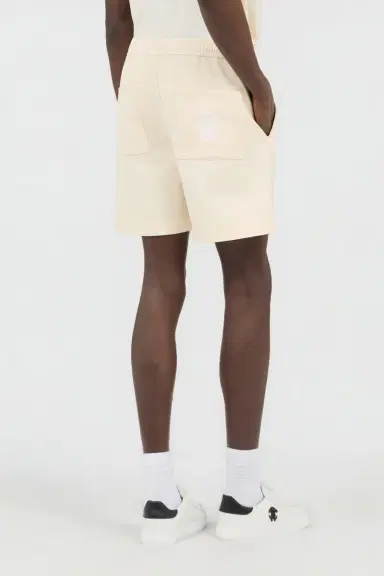 Roberto Cavalli Cream Cotton Shorts With Belt | Thumbnail 3 Roberto Cavalli Cream Cotton Shorts With Belt | Thumbnail 3