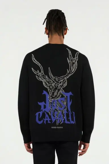 Roberto Cavalli Sweater With Deer Motif | Thumbnail 3 Roberto Cavalli Sweater With Deer Motif | Thumbnail 3