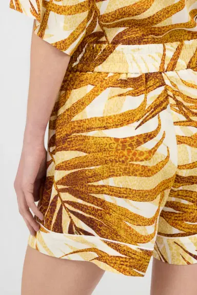 Roberto Cavalli Golden Palm Print Shorts | Thumbnail 5 Roberto Cavalli Golden Palm Print Shorts | Thumbnail 5