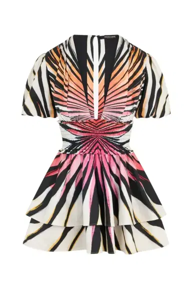 Roberto Cavalli Ray Of Paradise Print Dress Mini | Thumbnail 1 Roberto Cavalli Ray Of Paradise Print Dress Mini | Thumbnail 1