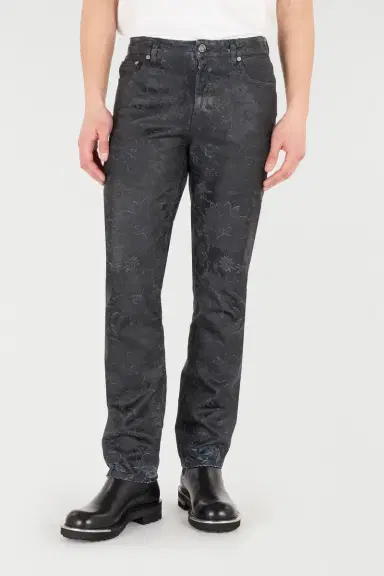 Roberto Cavalli Jeans With Floral Pattern And Discoloration | Thumbnail 2 Roberto Cavalli Jeans With Floral Pattern And Discoloration | Thumbnail 2