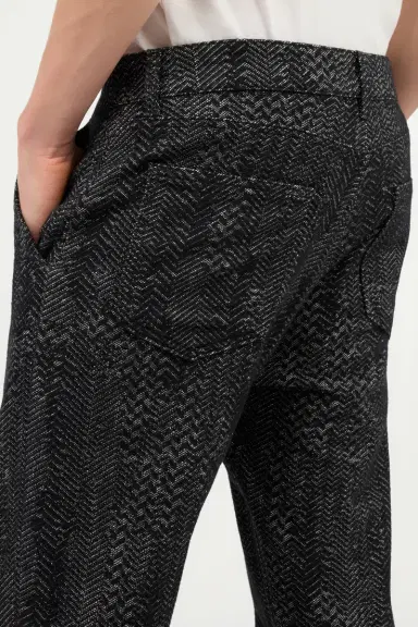 Roberto Cavalli Black Textured Trousers | Thumbnail 6 Roberto Cavalli Black Textured Trousers | Thumbnail 6