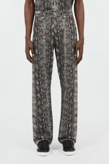 Roberto Cavalli Python Print Denim Jeans | Thumbnail 2 Roberto Cavalli Python Print Denim Jeans | Thumbnail 2