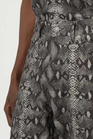 Roberto Cavalli Python Print Denim Jeans | Thumbnail 4 Roberto Cavalli Python Print Denim Jeans | Thumbnail 4