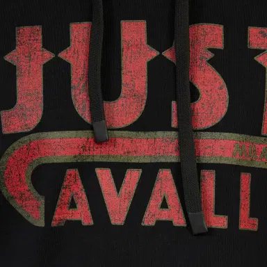 Roberto Cavalli Black Hoodie With Logo Print | Thumbnail 4 Roberto Cavalli Black Hoodie With Logo Print | Thumbnail 4