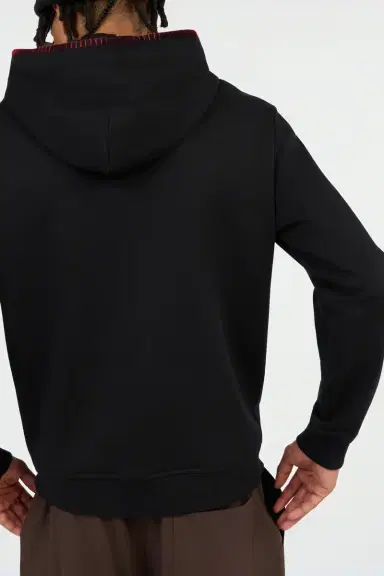 Roberto Cavalli Black Hoodie With Logo Print | Thumbnail 6 Roberto Cavalli Black Hoodie With Logo Print | Thumbnail 6