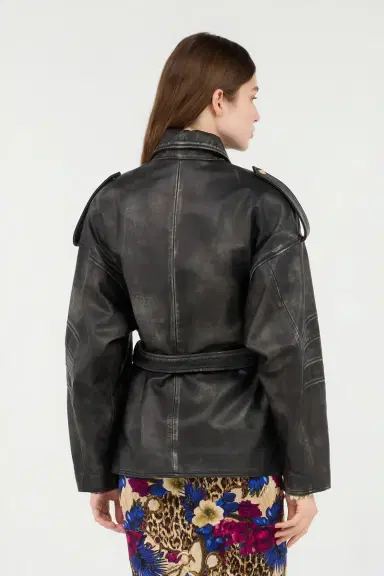 Roberto Cavalli Black Leather Jacket | Thumbnail 3 Roberto Cavalli Black Leather Jacket | Thumbnail 3
