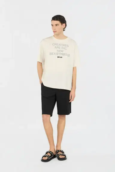 Roberto Cavalli Black Bermuda Shorts With Logo | Thumbnail 6 Roberto Cavalli Black Bermuda Shorts With Logo | Thumbnail 6