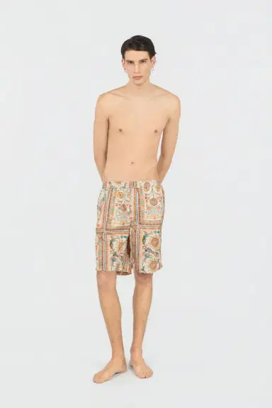 Roberto Cavalli Persian Tarot Print Bermuda Swim Shorts | Thumbnail 6 Roberto Cavalli Persian Tarot Print Bermuda Swim Shorts | Thumbnail 6