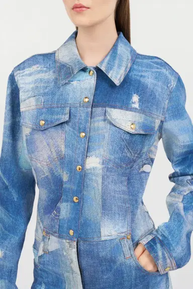Roberto Cavalli Patchwork Denim Jumpsuit | Thumbnail 5 Roberto Cavalli Patchwork Denim Jumpsuit | Thumbnail 5