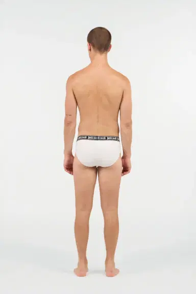 Roberto Cavalli White Cotton Briefs With Logo Waistband | Thumbnail 3 Roberto Cavalli White Cotton Briefs With Logo Waistband | Thumbnail 3