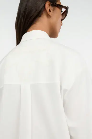Roberto Cavalli White Shirt With Gold Button | Thumbnail 5 Roberto Cavalli White Shirt With Gold Button | Thumbnail 5