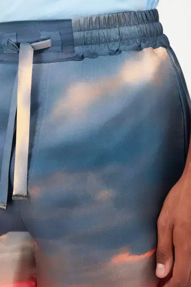 Roberto Cavalli Silk Shorts With Sunset Print | Thumbnail 5 Roberto Cavalli Silk Shorts With Sunset Print | Thumbnail 5