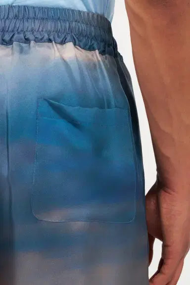 Roberto Cavalli Silk Shorts With Sunset Print | Thumbnail 6 Roberto Cavalli Silk Shorts With Sunset Print | Thumbnail 6
