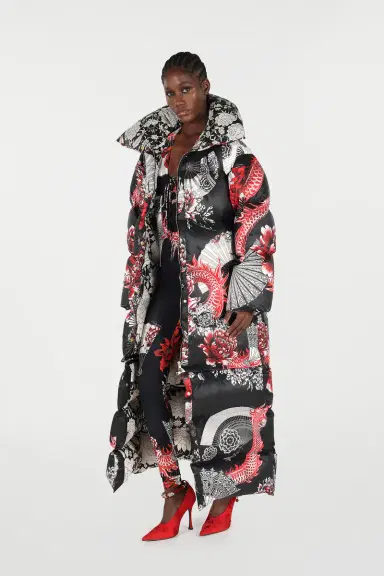Roberto Cavalli Down Jacket With All-Over Print And Removable Lower Insert | Thumbnail 7 Roberto Cavalli Down Jacket With All-Over Print And Removable Lower Insert | Thumbnail 7
